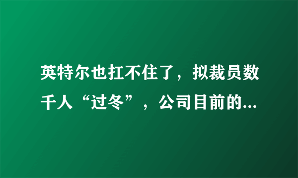 英特尔也扛不住了，拟裁员数千人“过冬”，公司目前的境况如何？