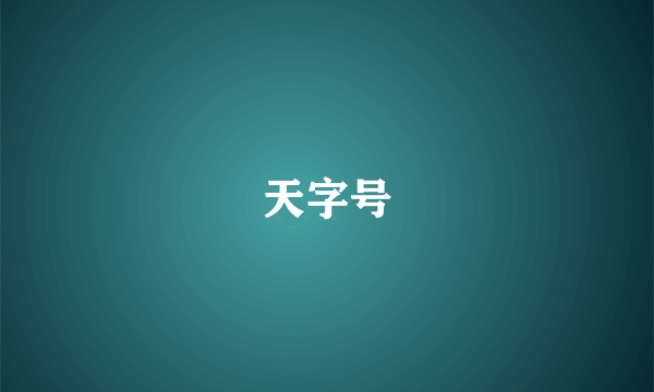 天字号