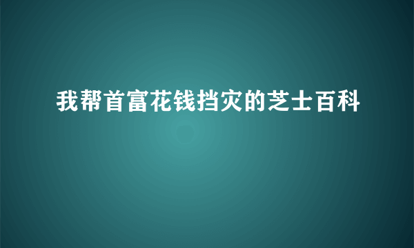 我帮首富花钱挡灾的芝士百科