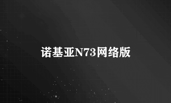 诺基亚N73网络版