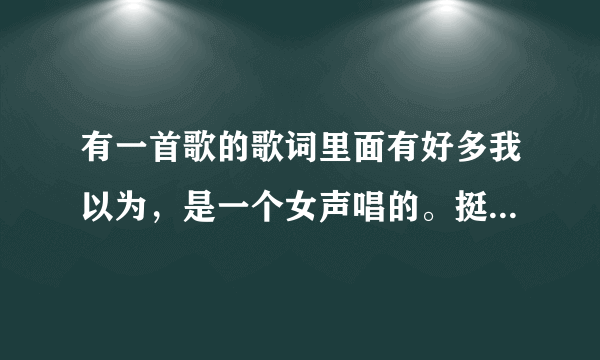 有一首歌的歌词里面有好多我以为，是一个女声唱的。挺平和的一首爱情歌曲，在手机彩铃里面听到的。求歌名