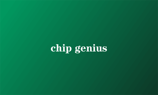 chip genius