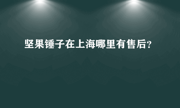 坚果锤子在上海哪里有售后？