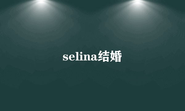 selina结婚