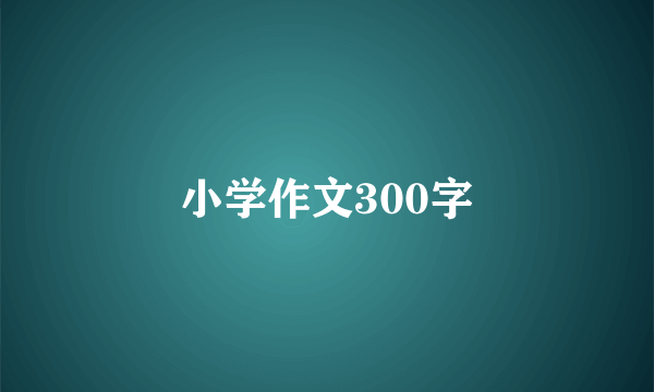 小学作文300字