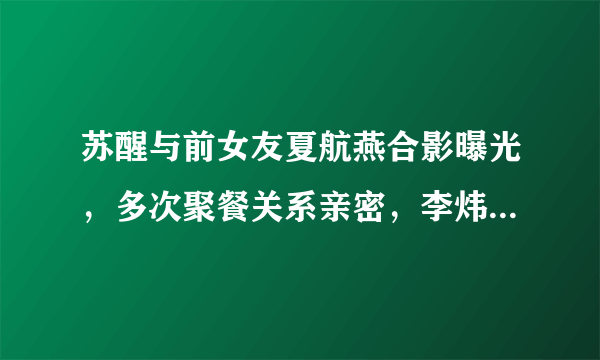 苏醒与前女友夏航燕合影曝光，多次聚餐关系亲密，李炜8年前被打有隐情？