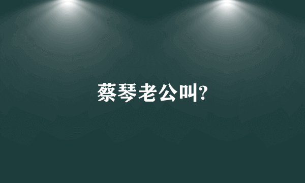 蔡琴老公叫?