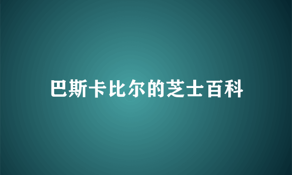 巴斯卡比尔的芝士百科