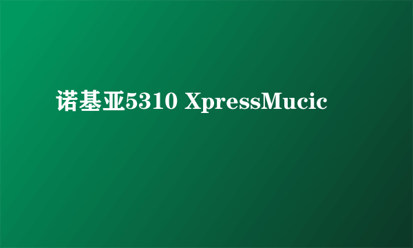 诺基亚5310 XpressMucic