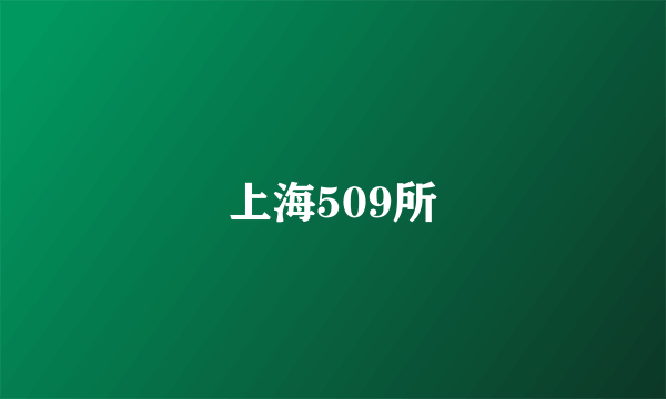 上海509所