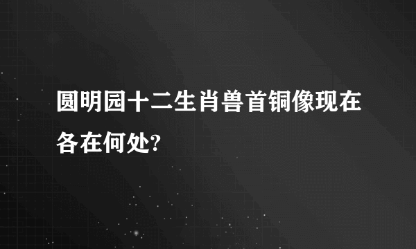 圆明园十二生肖兽首铜像现在各在何处?