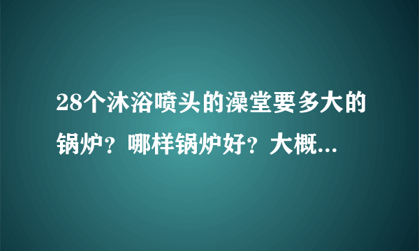 28个沐浴喷头的澡堂要多大的锅炉？哪样锅炉好？大概多少钱？