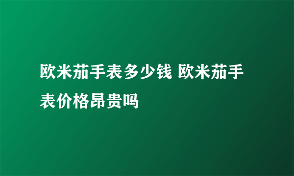 欧米茄手表多少钱 欧米茄手表价格昂贵吗