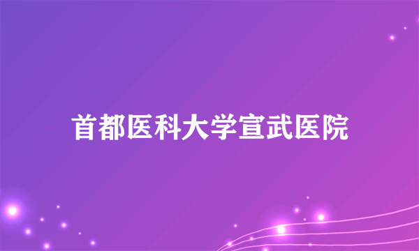 首都医科大学宣武医院