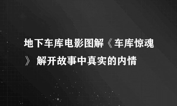 地下车库电影图解《车库惊魂》 解开故事中真实的内情