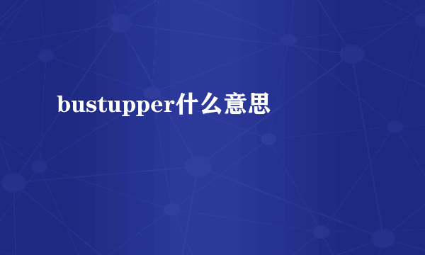 bustupper什么意思