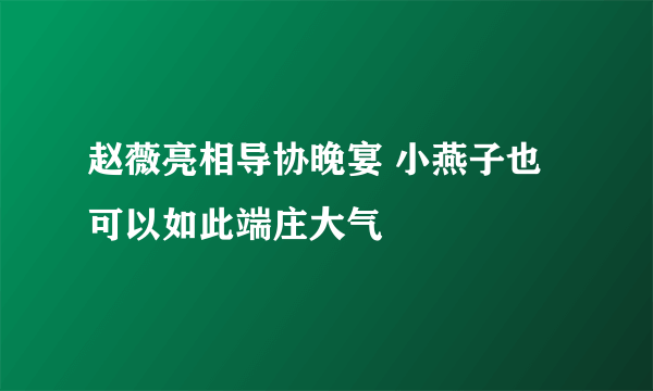 赵薇亮相导协晚宴 小燕子也可以如此端庄大气