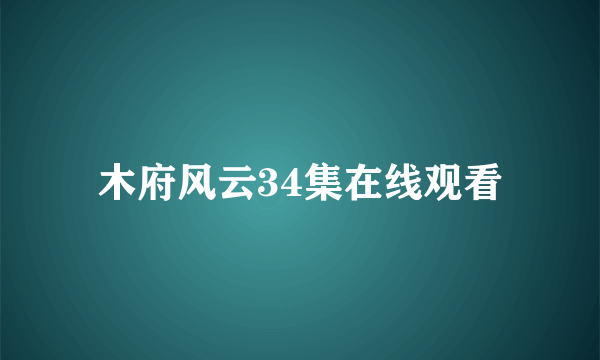 木府风云34集在线观看