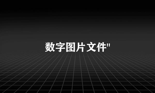 数字图片文件