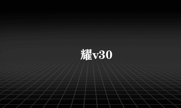 榮耀v30