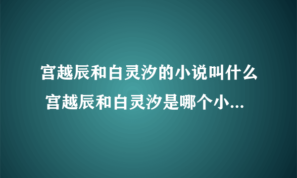 宫越辰和白灵汐的小说叫什么 宫越辰和白灵汐是哪个小说的主角