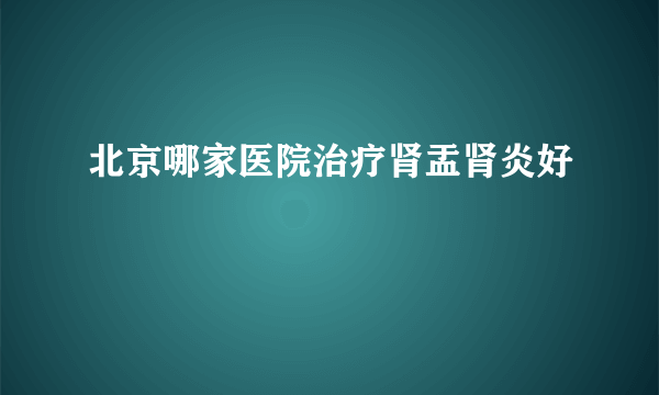 北京哪家医院治疗肾盂肾炎好