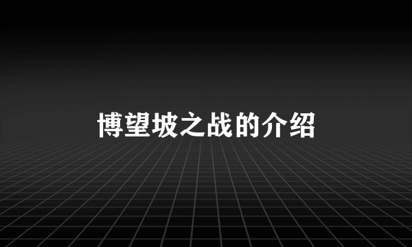 博望坡之战的介绍