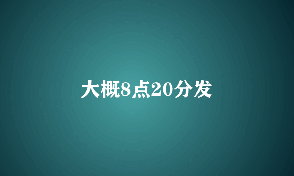 大概8点20分发