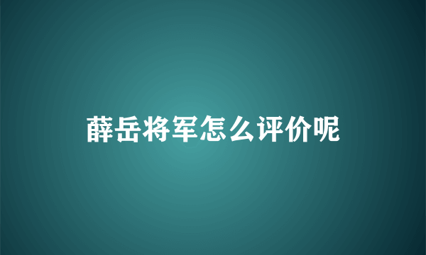 薛岳将军怎么评价呢