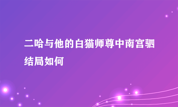 二哈与他的白猫师尊中南宫驷结局如何