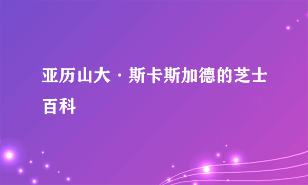 亚历山大·斯卡斯加德的芝士百科