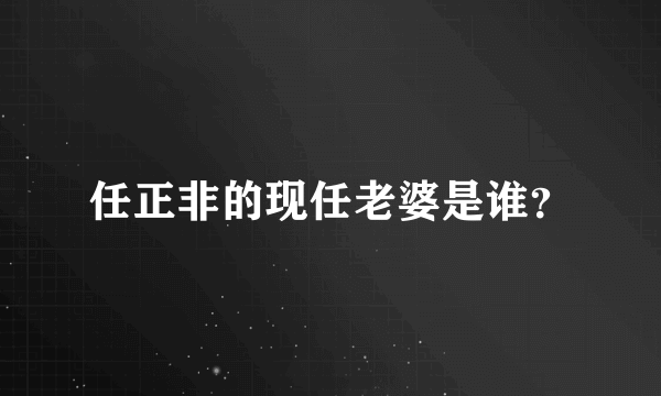 任正非的现任老婆是谁？