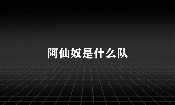 阿仙奴是什么队