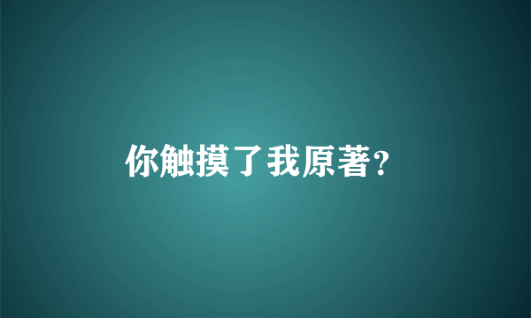 你触摸了我原著？