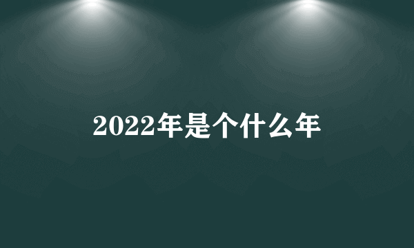 2022年是个什么年