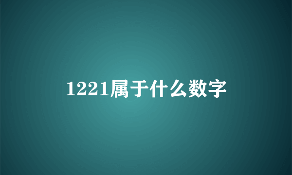 1221属于什么数字