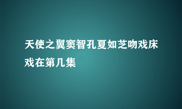 天使之翼窦智孔夏如芝吻戏床戏在第几集