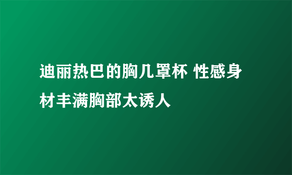 迪丽热巴的胸几罩杯 性感身材丰满胸部太诱人