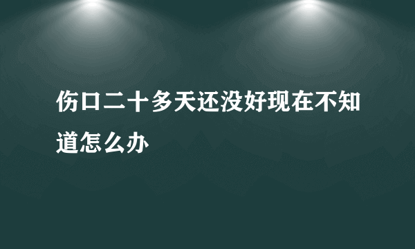 伤口二十多天还没好现在不知道怎么办