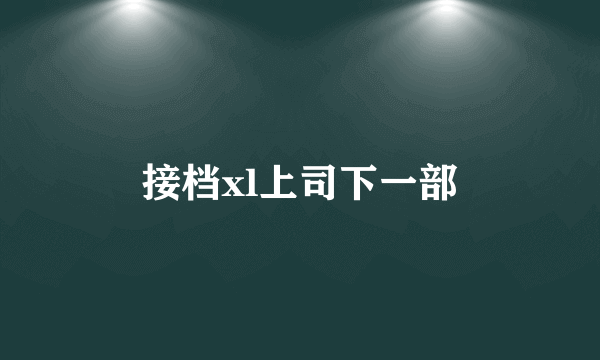 接档xl上司下一部