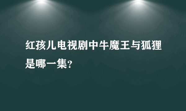 红孩儿电视剧中牛魔王与狐狸是哪一集？