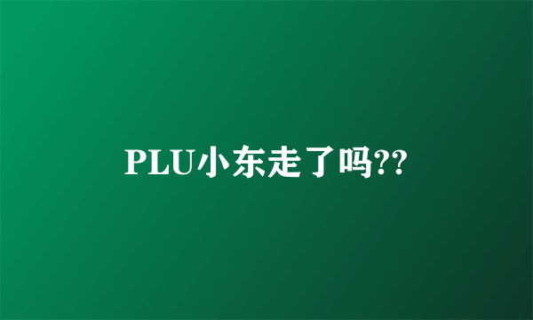 PLU小东走了吗??