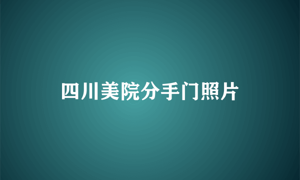 四川美院分手门照片