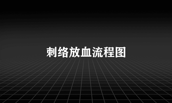 刺络放血流程图