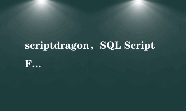 scriptdragon，SQL Script File是什么啊