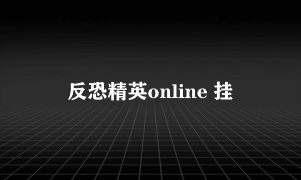 反恐精英online 挂