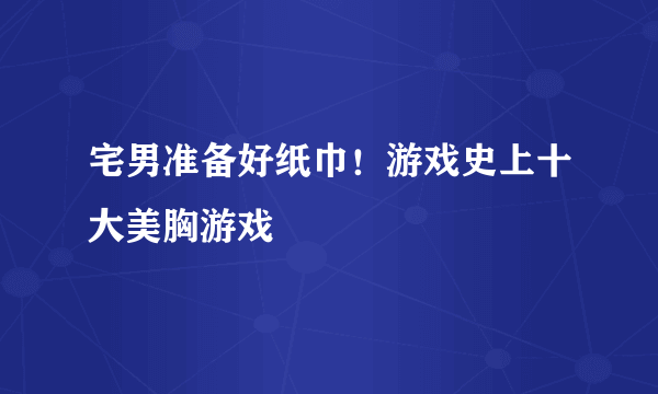 宅男准备好纸巾！游戏史上十大美胸游戏