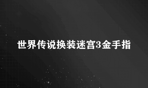 世界传说换装迷宫3金手指