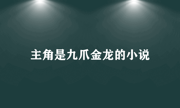 主角是九爪金龙的小说