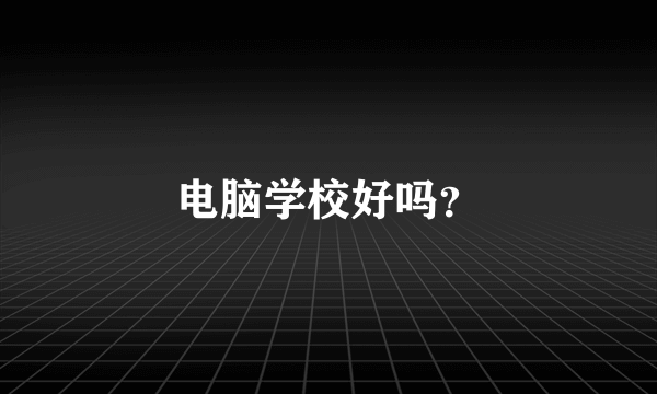 电脑学校好吗？